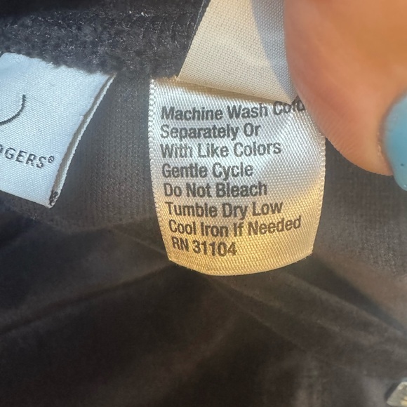 NWT  Kim Rogers Black VELOUR PULL ON STYLE w/DRAWSTRING Pants    LARGE    #K - Picture 5 of 7